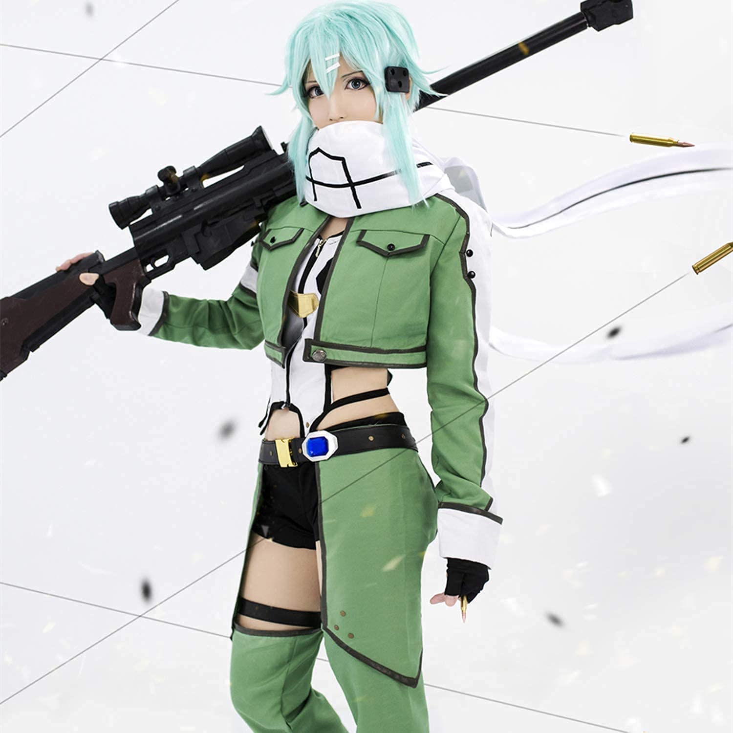 ソードアート オンライン2 朝田詩乃（あさだ しの）　風  コスプレ衣装 Amazon.co.jp: 欣缘_COSPLAYコスプレ衣装ソードアート・オンライン